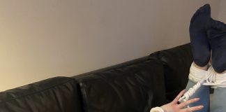 OTM Gagged Girl In Jeans Bondage OTM gagged girl hogtied with rope while wearing socks and tight jeans