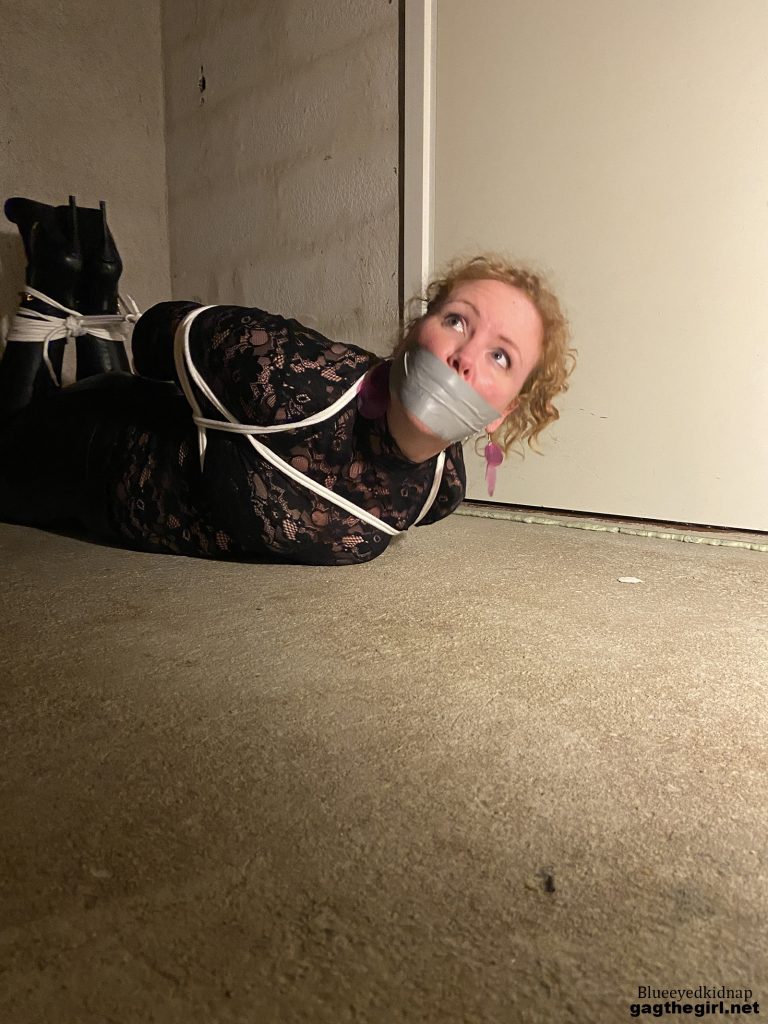 Party girl kidnapped and gagged in bondage