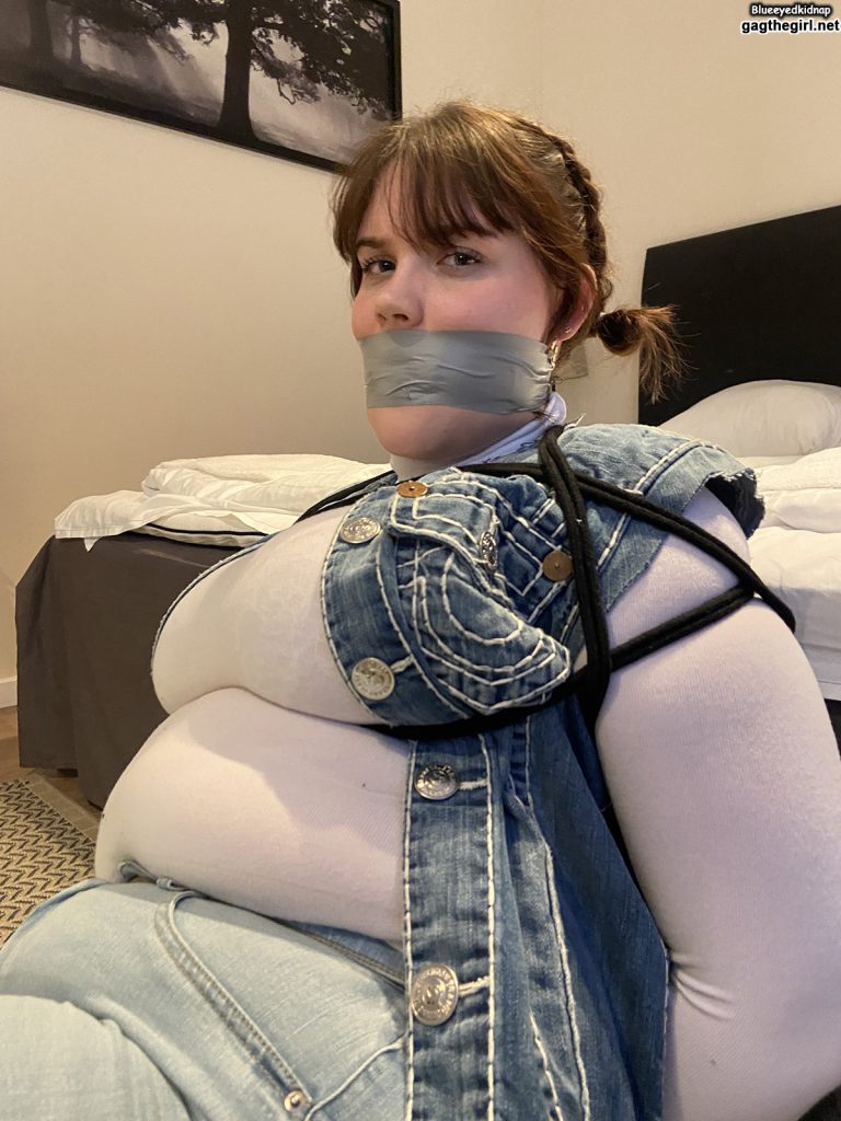 Tightly Tape Wrap Gagged Girl With Big Boobs 