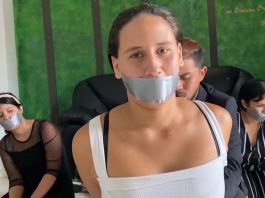 Tape gagged girls