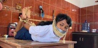 Schoolgirl Penelope’s Babysitter Audition – Selfgags Aspiring Babysitter Bound And Gagged