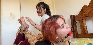 Curious Girl In Rope Bondage For The First Time Curious Bondage Girl Rope Tied For The First Time