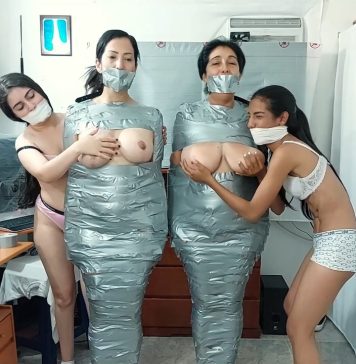 Tit Groping Our Mummified Stepmom And Her Lesbian Bondage Partner – Selfgags Tit-Groping-Our-Mummified-Stepmom-And-Her-Lesbian-Bondage-Partner