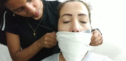 Who Can Make The Biggest Gags? – Selfgags Heavily gagged with duct tape and an otm scarf gag