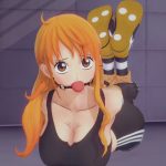 Nami-One-Piece-Hogtied-Ball-Gagged-6