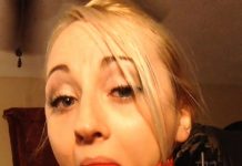 Ball gagged girl drooling and topless