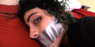 Lydia Black Fondled In Bondage Lydia Black duct tape gagged