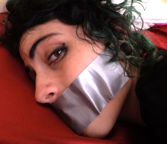 Lydia Black Fondled In Bondage Lydia Black duct tape gagged