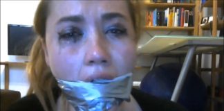 Misha Mayfair Destroyed By Self Gagging – Selfgags Misha Mayfair BDSM gagged tight