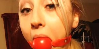 Blonde Amateur Loves Sexy BDSM Gagging – Selfgags Kamilla Kaboose ball gagged and drooling in video for Selfgags