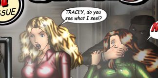 Deanna And Tracey: Fur Caper – Bondage Comic The cover of bondage comic Deanna and Tracey - Fur Caper