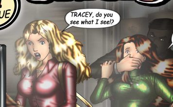 Deanna And Tracey: Fur Caper – Bondage Comic The cover of bondage comic Deanna and Tracey - Fur Caper