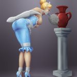 Disney-Princess-Cinderella-Cuffed-Armbinder-Cleaning-Slave