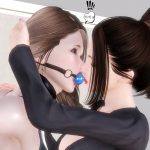 A female jogger finds herself drugged and put in BDSM in this sexy lesbian bondage comic