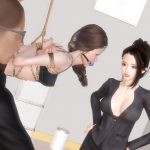 A female jogger finds herself drugged and put in BDSM in this sexy lesbian bondage comic