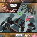 An erotic BDSM comic featuring four heroines in Goblin Town, facing bondage, submission, and dark desires from goblins as they endure intense sexual torment and struggle to escape.