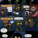 An erotic BDSM comic featuring four heroines in Goblin Town, facing bondage, submission, and dark desires from goblins as they endure intense sexual torment and struggle to escape.