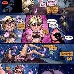 An erotic BDSM comic featuring four heroines in Goblin Town, facing bondage, submission, and dark desires from goblins as they endure intense sexual torment and struggle to escape.