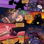 An erotic BDSM comic featuring four heroines in Goblin Town, facing bondage, submission, and dark desires from goblins as they endure intense sexual torment and struggle to escape.