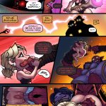 An erotic BDSM comic featuring four heroines in Goblin Town, facing bondage, submission, and dark desires from goblins as they endure intense sexual torment and struggle to escape.