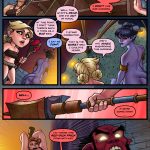 An erotic BDSM comic featuring four heroines in Goblin Town, facing bondage, submission, and dark desires from goblins as they endure intense sexual torment and struggle to escape.