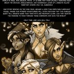 Four heroines bound on a ship, facing bondage, domination, and magical dangers in a BDSM fantasy comic.