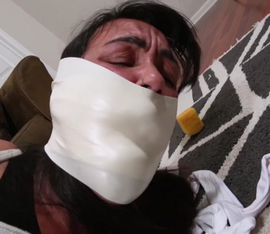 Megan Jones Blackmailed and Gagged Repeatedly – Bound To Be GAGGED Megan Jones strictly gagged with a huge microfoam tape wrap gag.