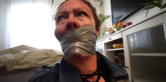 Taylor’s Loudmouth Tape Trap: Gagged Snooper Squirms in Boots & Leather – Blueeyedbondage taylor-loudmouth-tape-trap-blueeyedbondage-featured