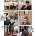 Storage Wars BDSM Comic - page 11: Laura bribes museum guard to display sarcophagus with bound Barbara as "mummy" exhibit.