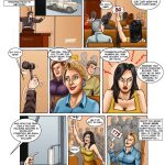 Storage Wars BDSM Comic - page 4: Laura aggressively outbids Barbara on vintage truck and factory packing machine.