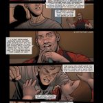 Illustrated panel from the BDSM comic "Backyard Garden Part 2," depicting widowed socialite Christina Douglas and her daughter Anne in escalating scenes of blackmail, rope bondage, gagging, domination by gardeners John and Jimmy, family humiliation, power reversals, and submissive torment in a luxurious estate setting.