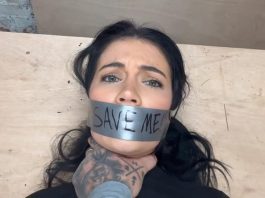 Tatti Tape Tied Tights Ripped Fucked Hard & Cummed On – Tatti Roana Bondage 5-tatti-save-me-tape-gag-closeup-man-hand-on-throat-tattiroanabondage
