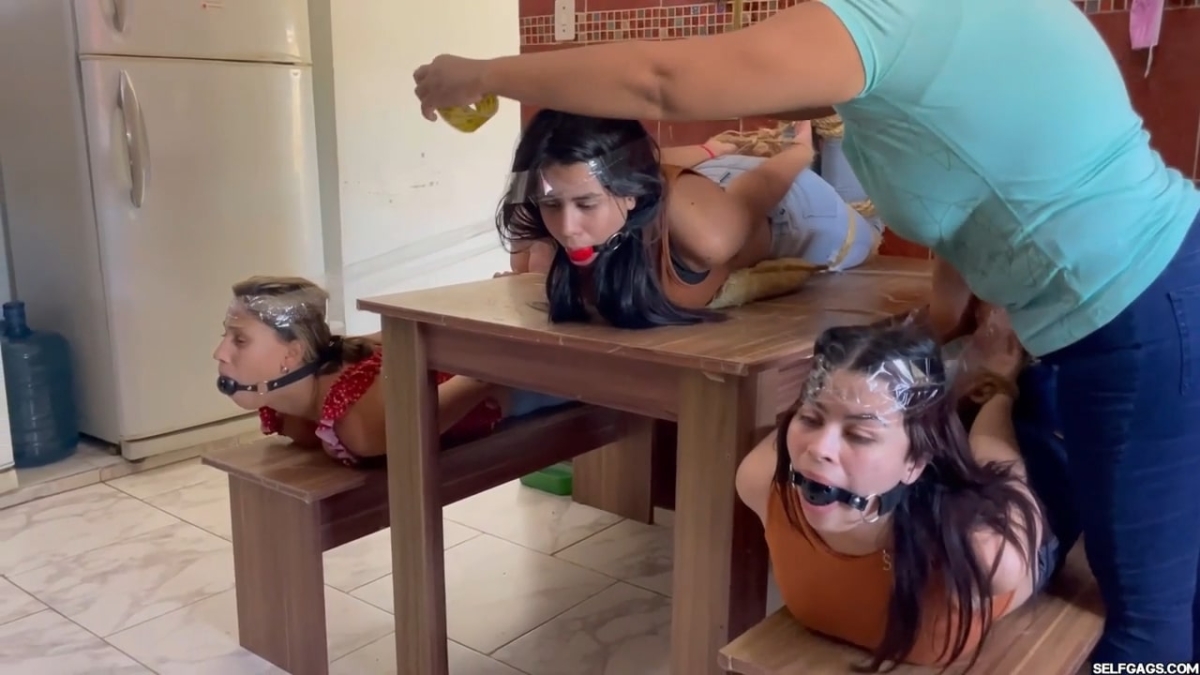 3-Chicks-Hogtied-And-Ball-Gagged-26