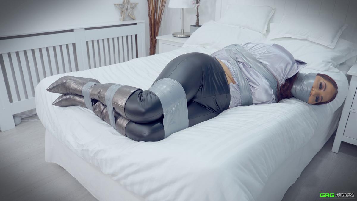 Boss lady Jacqui Ryland bound and gagged