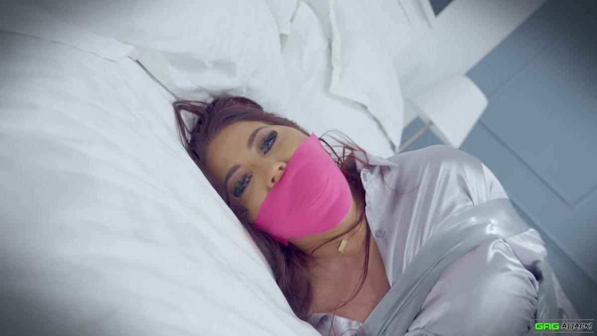 Boss lady Jacqui Ryland bound and gagged