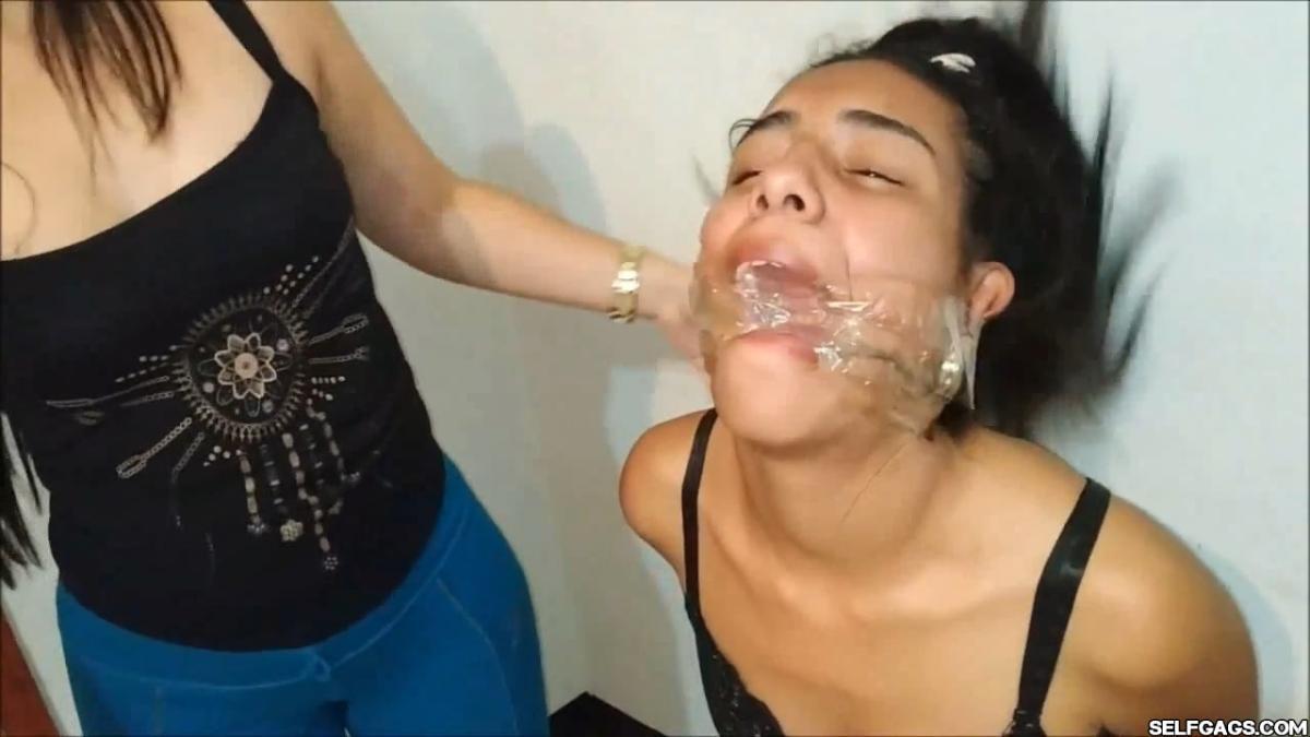 Cleave Gagged Girl Hogtied And Crying