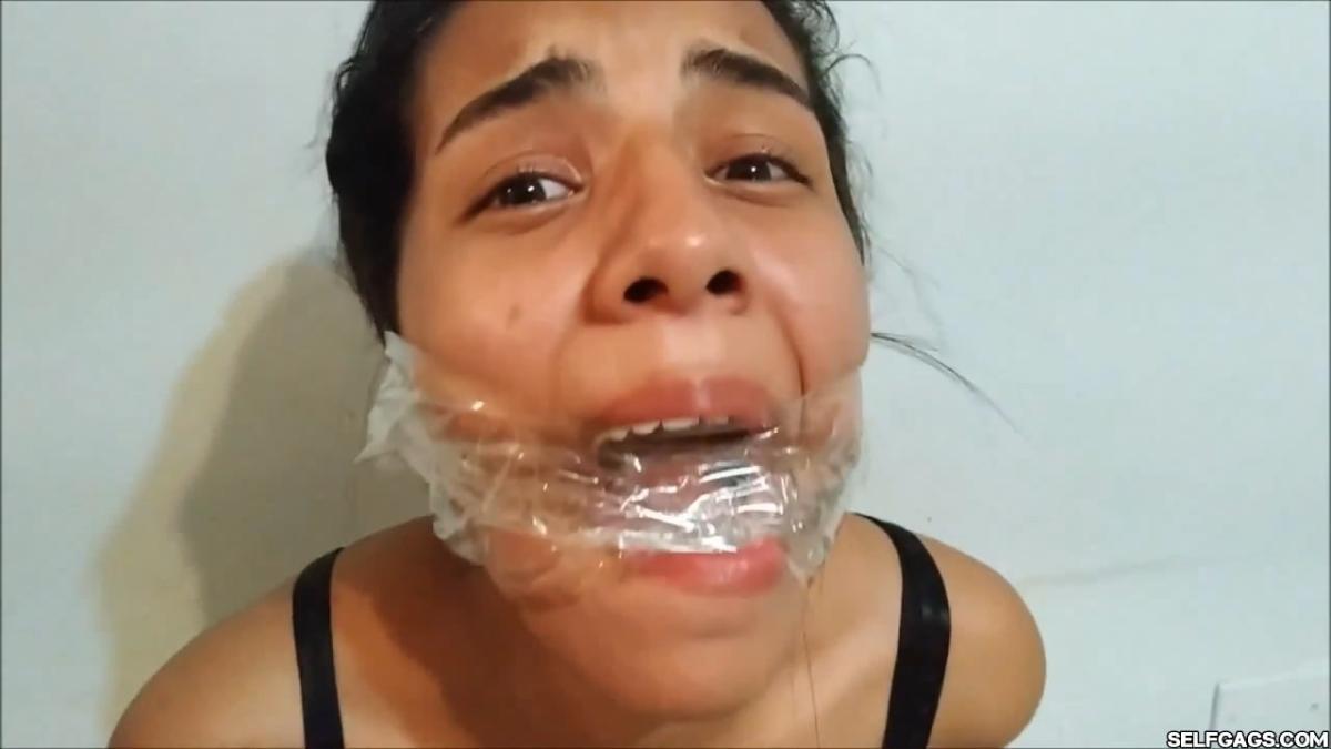 Cleave Gagged Girl Hogtied And Crying