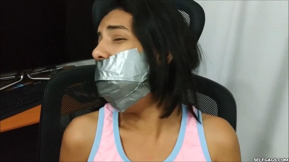 Cute-Babysitter-Hogtied-With-Shoe-Tied-To-Her-Face-14
