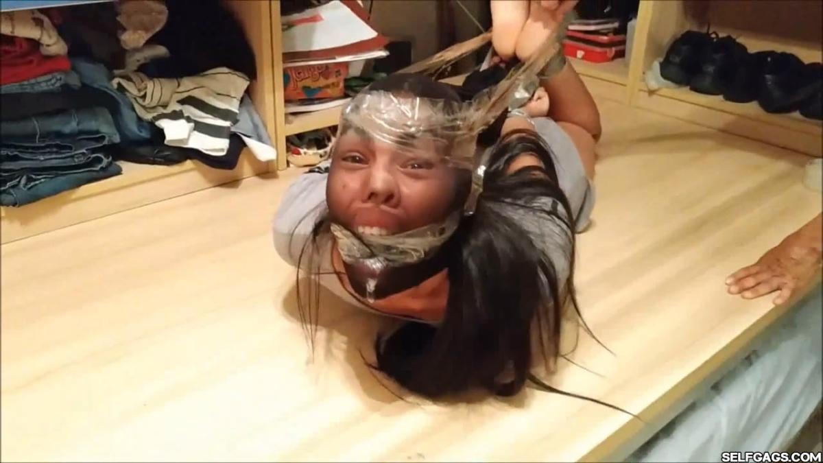 Cute Barefoot Girl Fucked Up With Pantyhose Bondage In Extremely Strict Hogtie