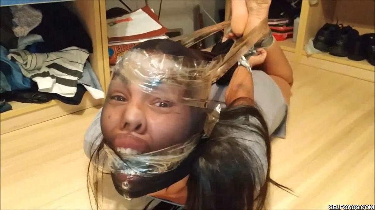 Cute Barefoot Girl Fucked Up With Pantyhose Bondage In Extremely Strict Hogtie