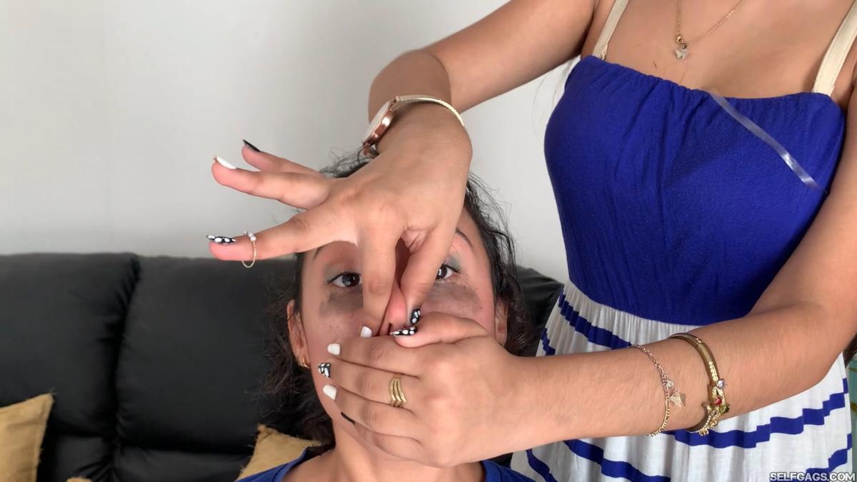 Hand-Gagged-Girl-With-Anxiety-Handsmothered-For-Relief-12