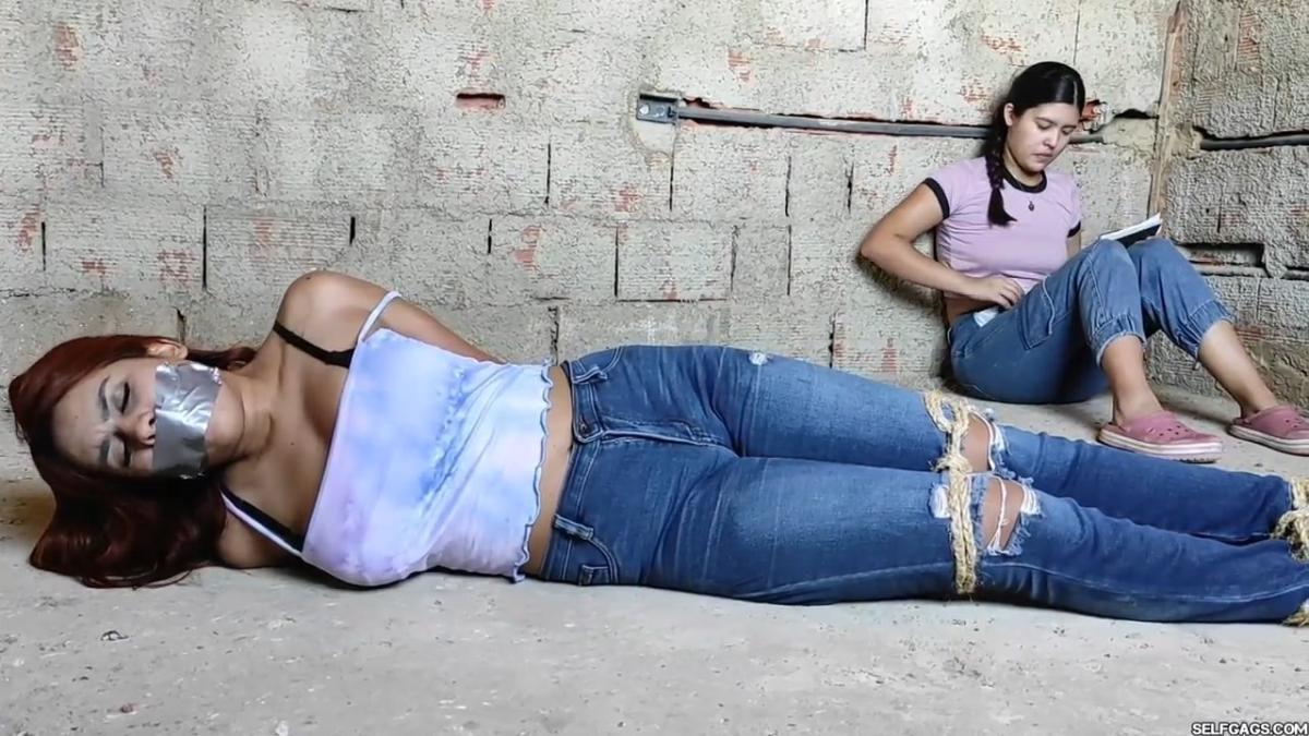 Hot-Study-Buddy-Hogtied-Barefoot-And-Left-Tape-Gagged-And-Helpless-In-An-Old-Prison-69