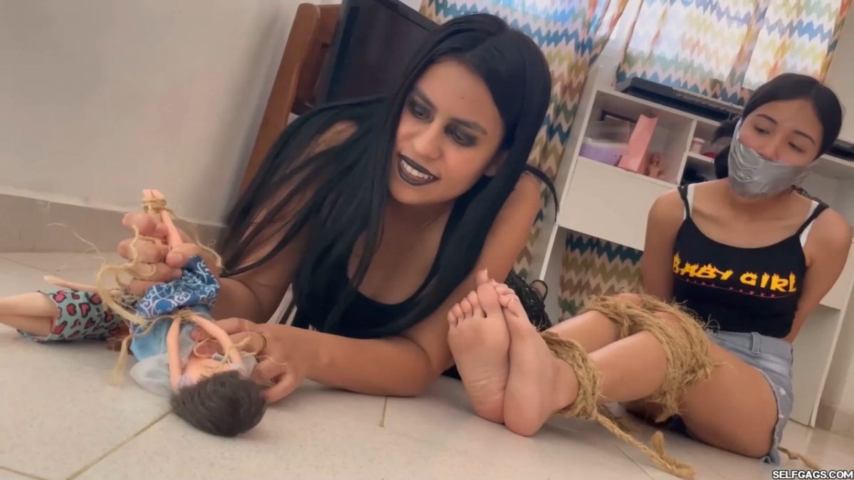 18-year-old girl bound and gagged by kinky witch