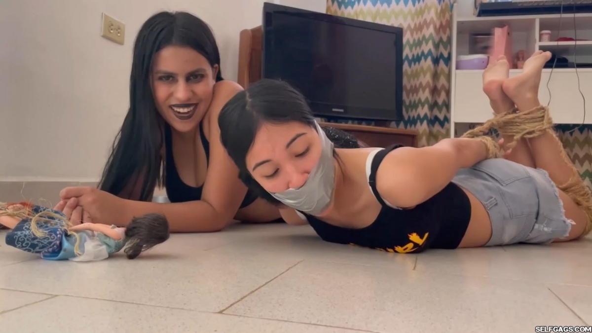 18-year-old girl bound and gagged by kinky witch