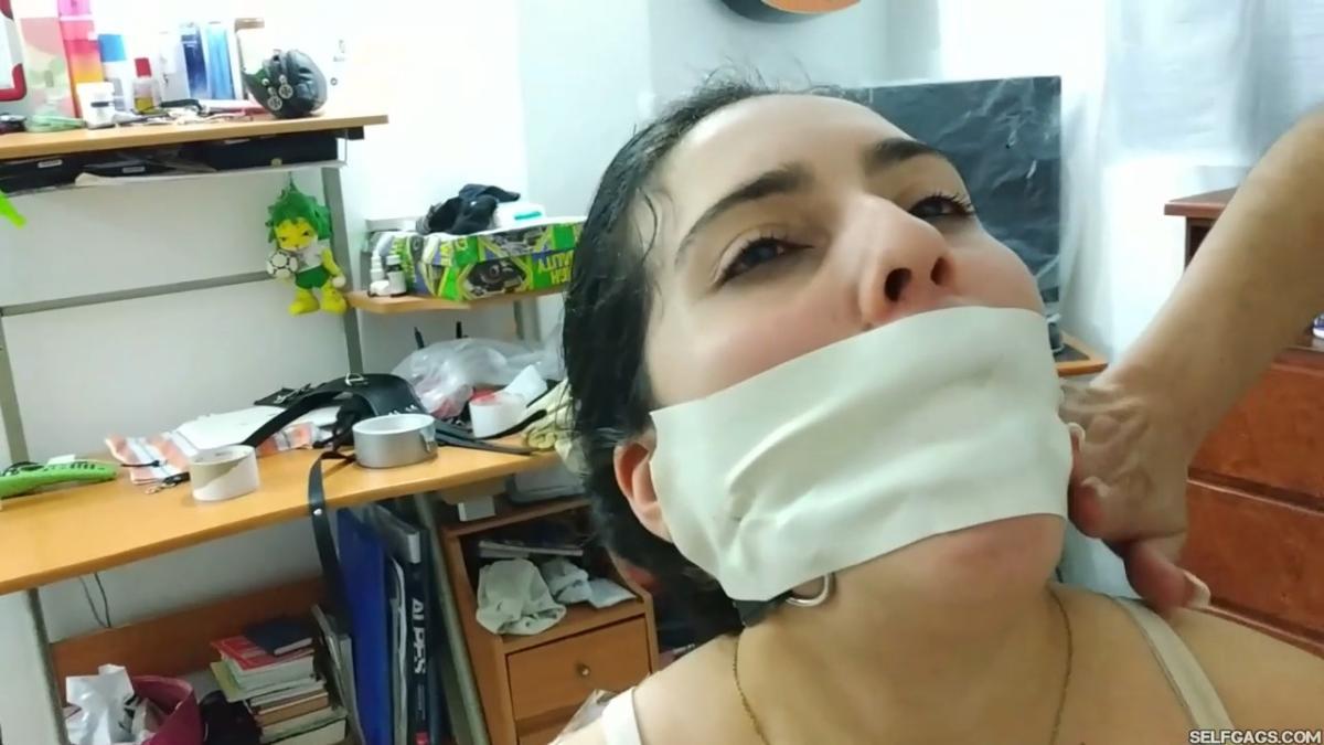 Gagged teenage girls in bondage