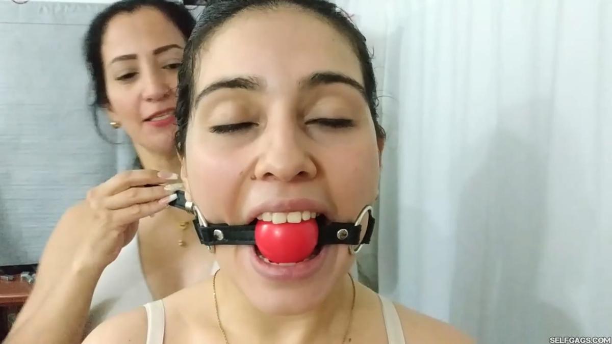 Gagged teenage girls in bondage