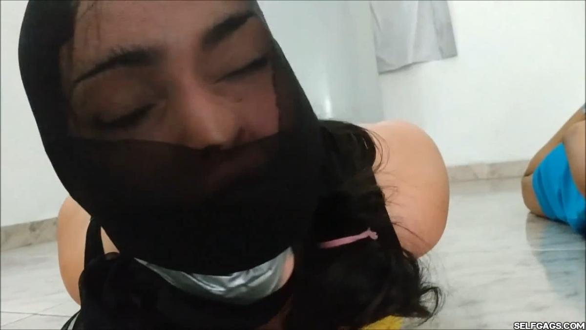 Two girls hogtied helpless by lesbian dominatrix