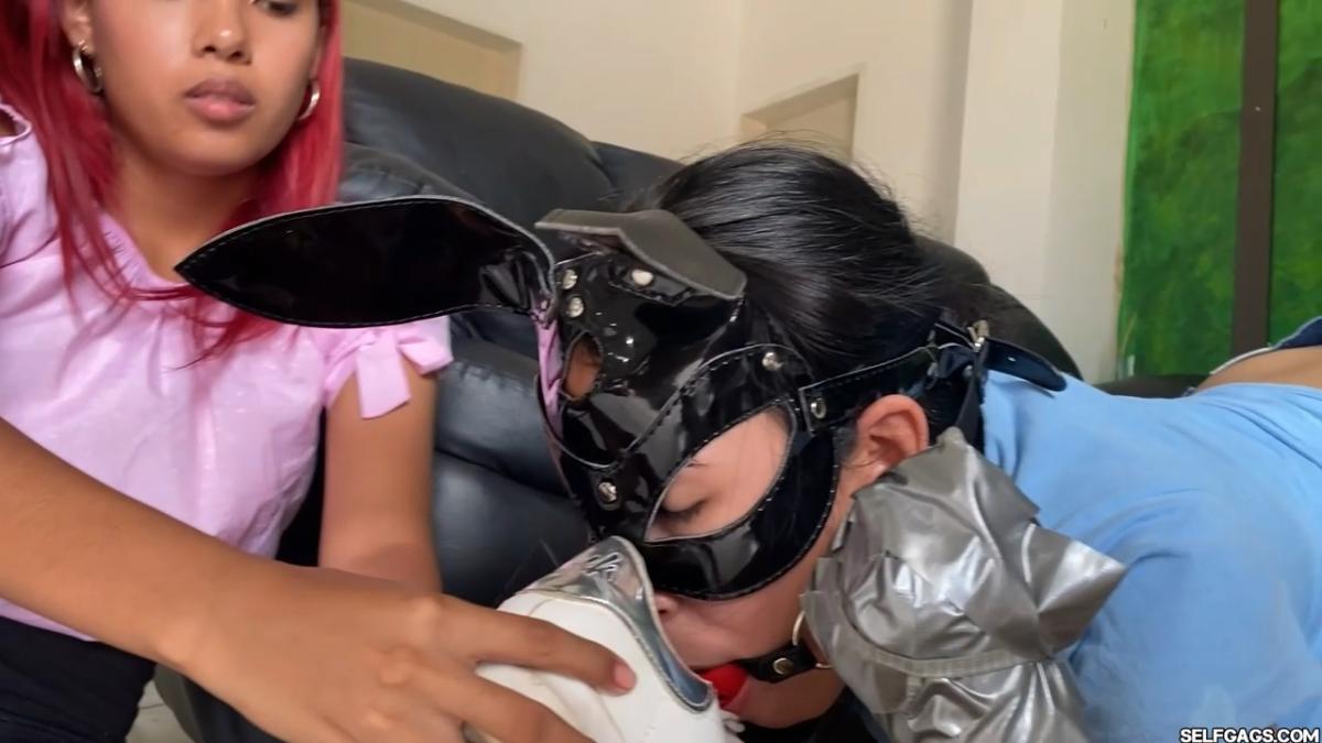 Lesbian-Mistress-Training-Gagged-Slave-Girl-Day-4-19
