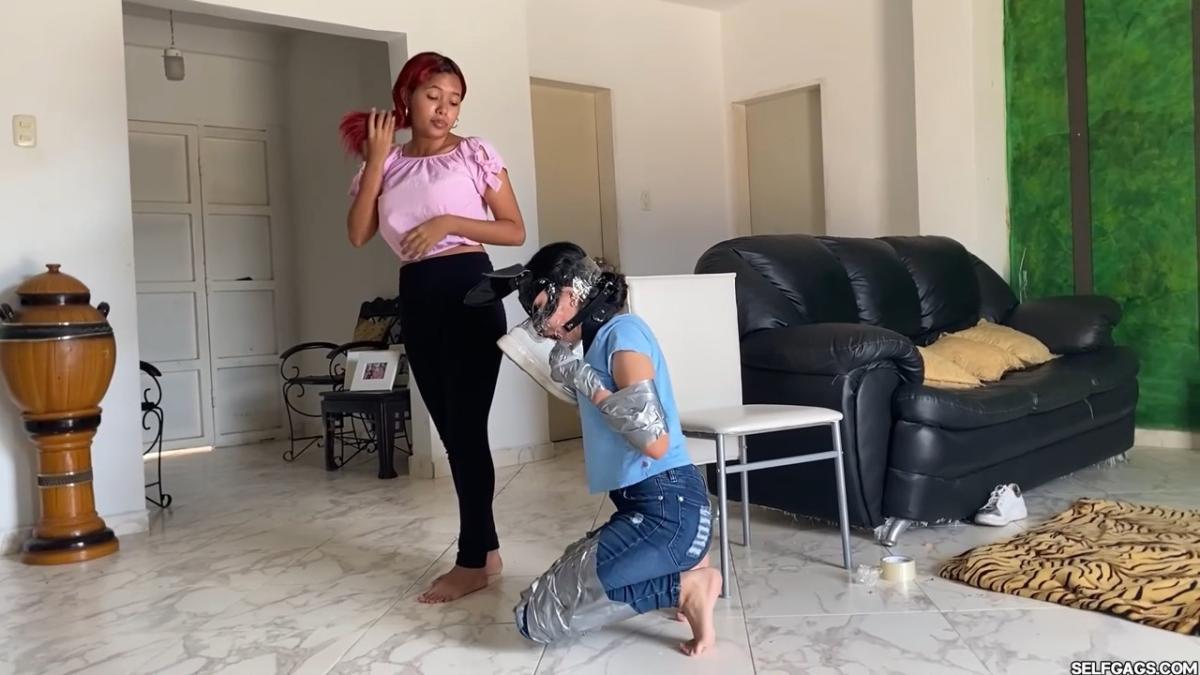 Lesbian-Mistress-Training-Gagged-Slave-Girl-Day-4-34