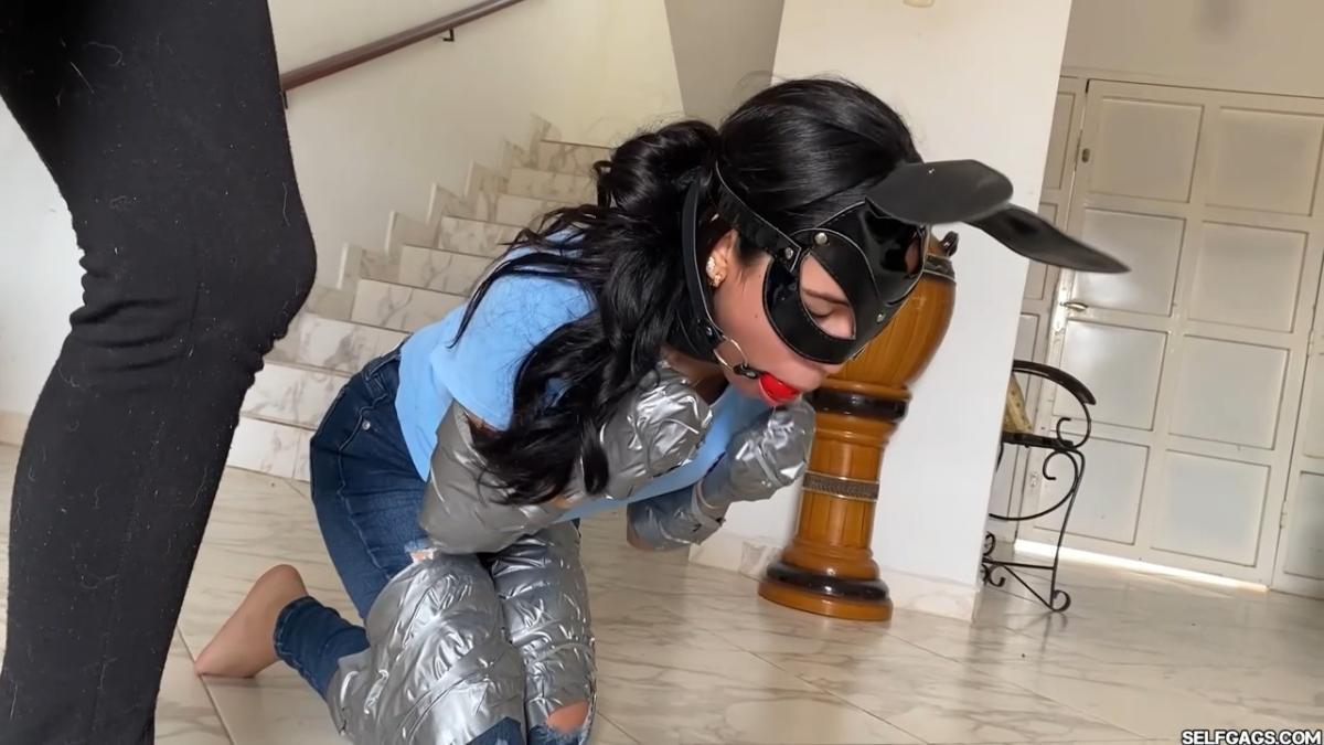 Lesbian-Mistress-Training-Gagged-Slave-Girl-Day-4-4